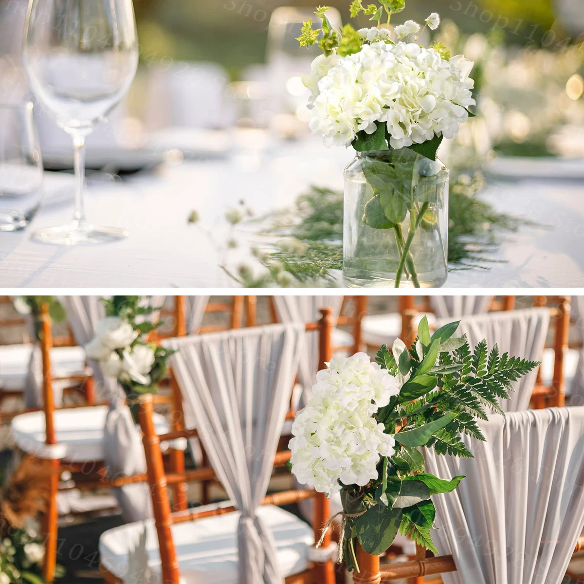 15-200 قطعة زهور الكوبية الاصطناعية نابض بالحياة زهور الكوبية الحريرية مع سيقان DIY بها بنفسك الزفاف محور ديكور المنزل #4