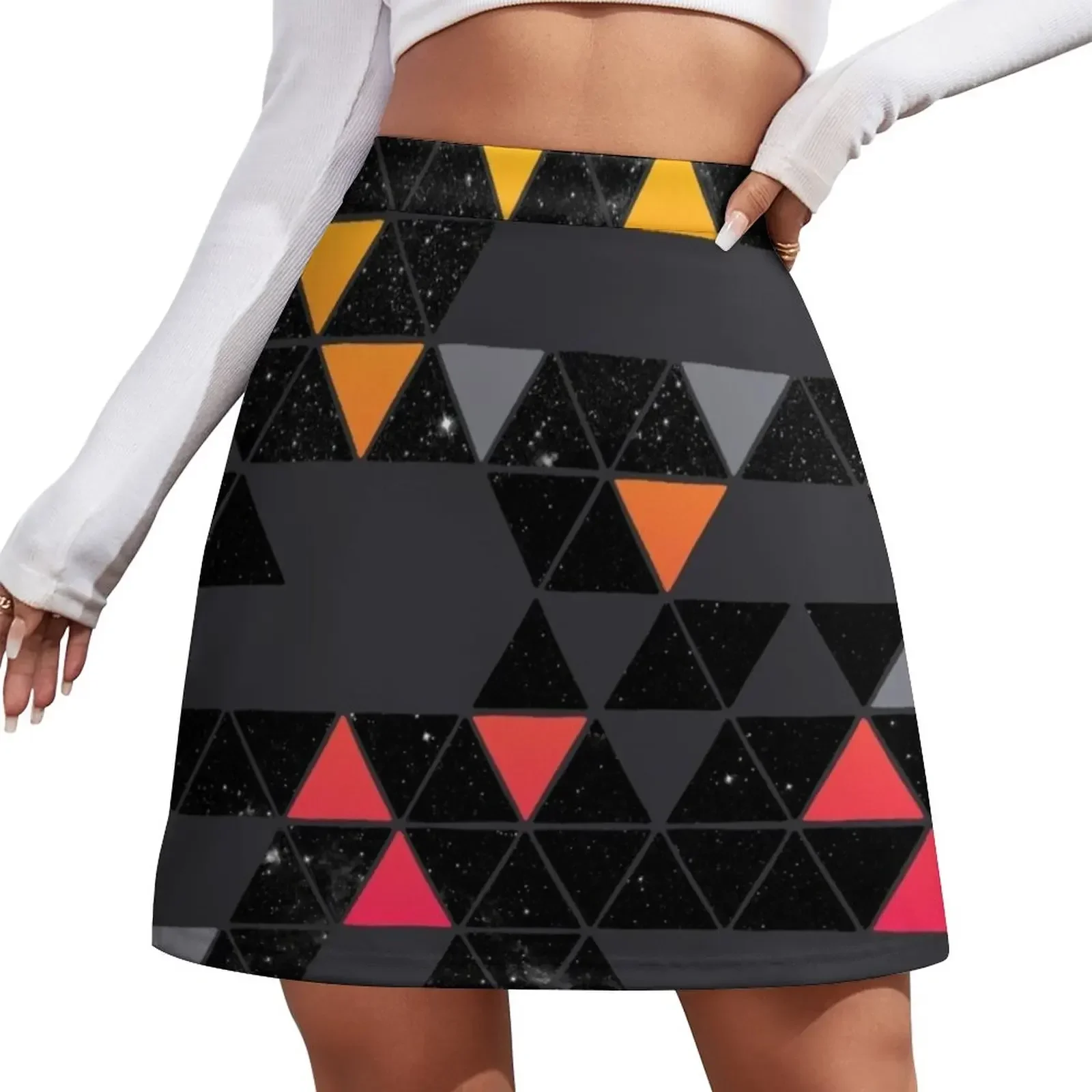 

Gradient Space Mini Skirt Summer dress skirts for womens