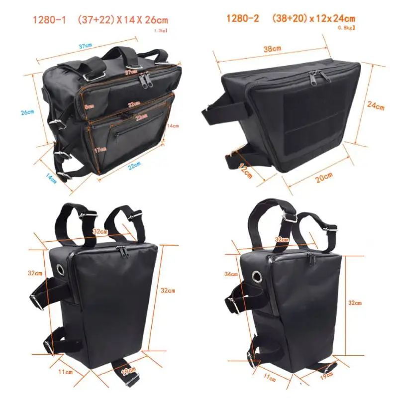 Pannier MTB Road Bike Trunk Pack, Pedal Bike Storage Bag, High Capacity, Portable, Shockproof, Bicycle Accessories