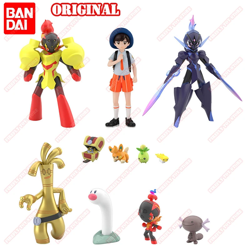 

BANDAI Original Pokemon Scarlet Animation Game Peripheral Toy SCALE WORLD CANDY TOY Paldea Region 02 Figure Model Collection