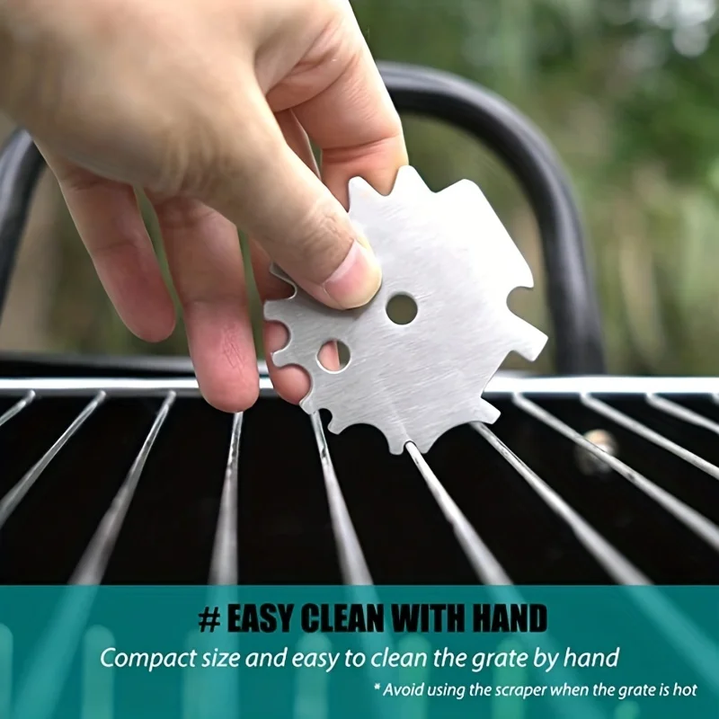 Portable Metal BBQ Grills Grate Cleaner Cleaning Barbecue Scraper Scrubber Tool Grill Cleaning Barbecue Cleaning Grill Scraper