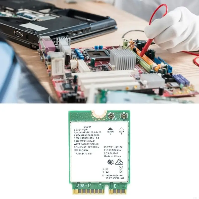 C90F WIFI 7 Adaptador 5800 Mbps Compatível com velocidade velocidade 5.4 conexão 2.4 GHz+5Hz+6 GHz WDIE