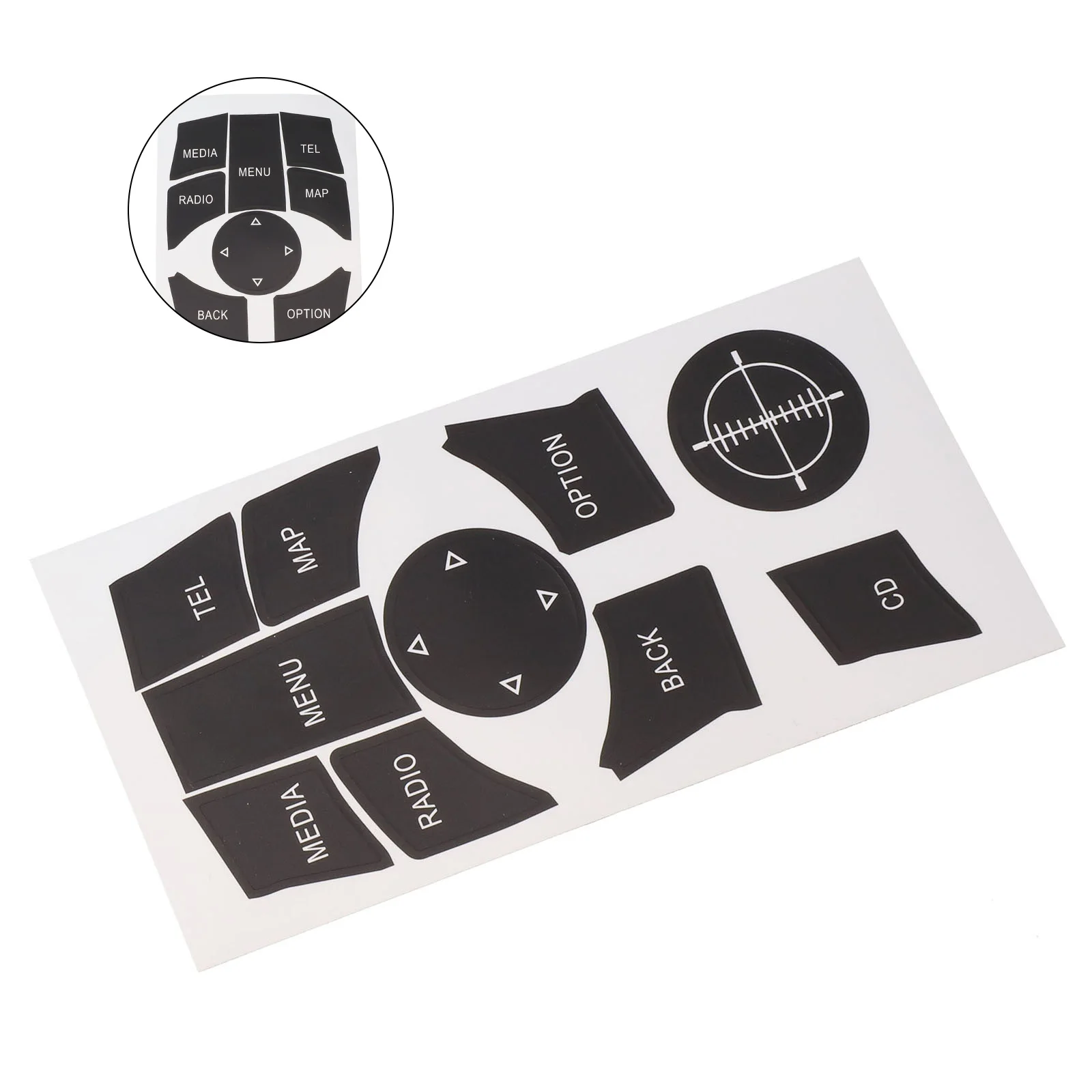 For BMW-Compatible Button Repair Decal Sticker For For F30 F31 F34 E90 E92 E93 2009-2015 and 6 Series 2011-2012