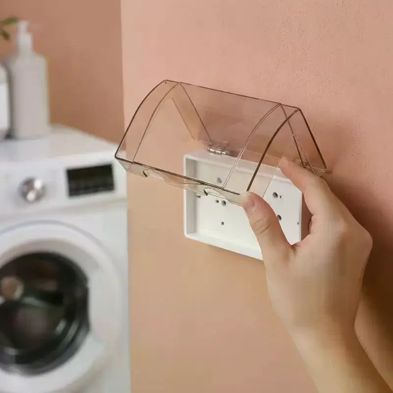 1Pcs Dual 86 Type Waterproof Outlet Stylish Modern Design Easy Install For Electrical Switches Sockets Baby Proofing