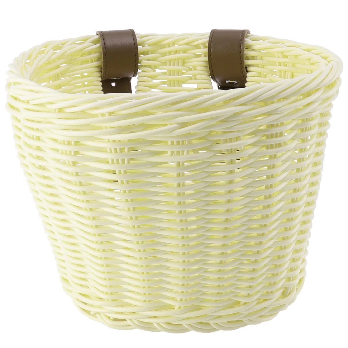 

1Pcs Bike Basket Detachable Imitation Rattan Front Basket Large Capacity Storage Convenient Outdoor Cycling