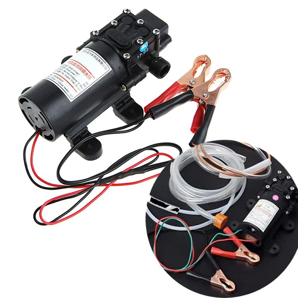 

12V 5L/min Oil Transfer Pump, Auto Transfer Pump 0.8MPA Oil Extractor Electric Siphon Transfer Pump for Car Tractor Truck