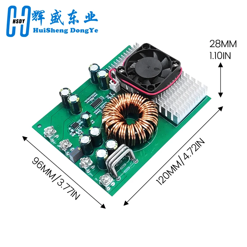 Step Down Buck Converter Module, Estabilizador de Tensão Largo, Fonte de Alimentação, 1000W, 50A, DC 25V-90V para DC 2.5V-50V