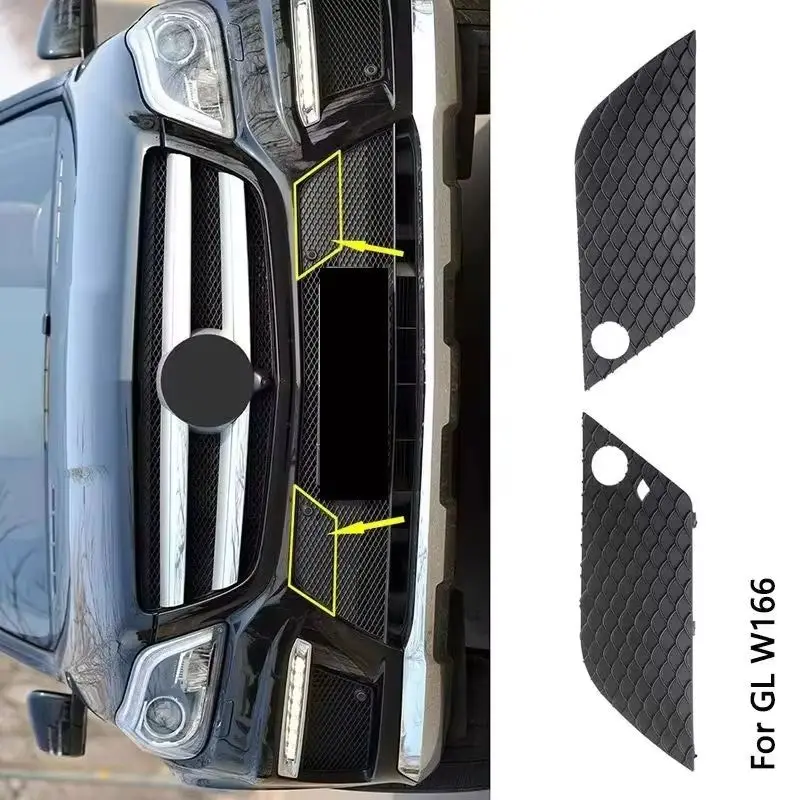 

For Mercedes Benz GL Class X166 Front Bumper Lower Left Right Grille Radar Cover A1668854122 A1668854222