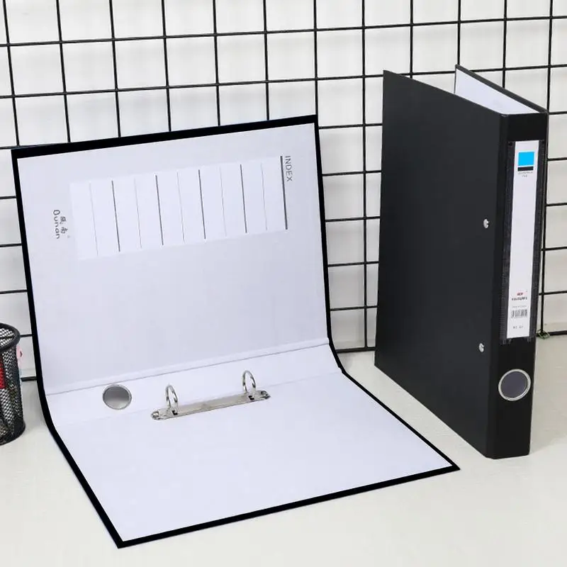 Carpeta de anillas A4 de 2 agujeros, carpeta de archivos, almacenamiento de documentos, carpetas de archivos A4 gruesas de gran capacidad, libro de exhibición