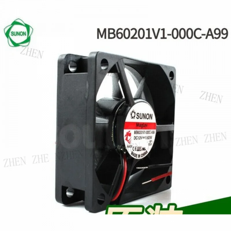 Y ل SUNON MB60201V1-000C-A99 6020 6 سنتيمتر 12 فولت 1.62 واط 2-سلك مروحة تعليق مغناطيسي #2