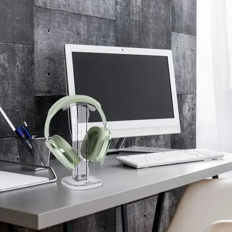 Headset Holder For Desk With Butterfly Print Desk Headphone Hanger Desktop Clear Headphone Stand Headphone Clampx Headsets