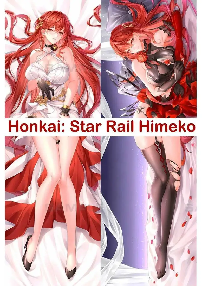 

Honkai: Star Rail Murata Himeko Dakimakura Waifu наволочка аниме Декор 2-сторонний принт шарнирная наволочка для тела