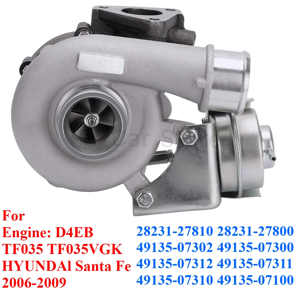 

28231-27800 49135-07302 49135-07300 Турбокомпрессор TF035 для Hyundai Santa Fe 2,2 CRDi D4EB Двигатель 2006-2012