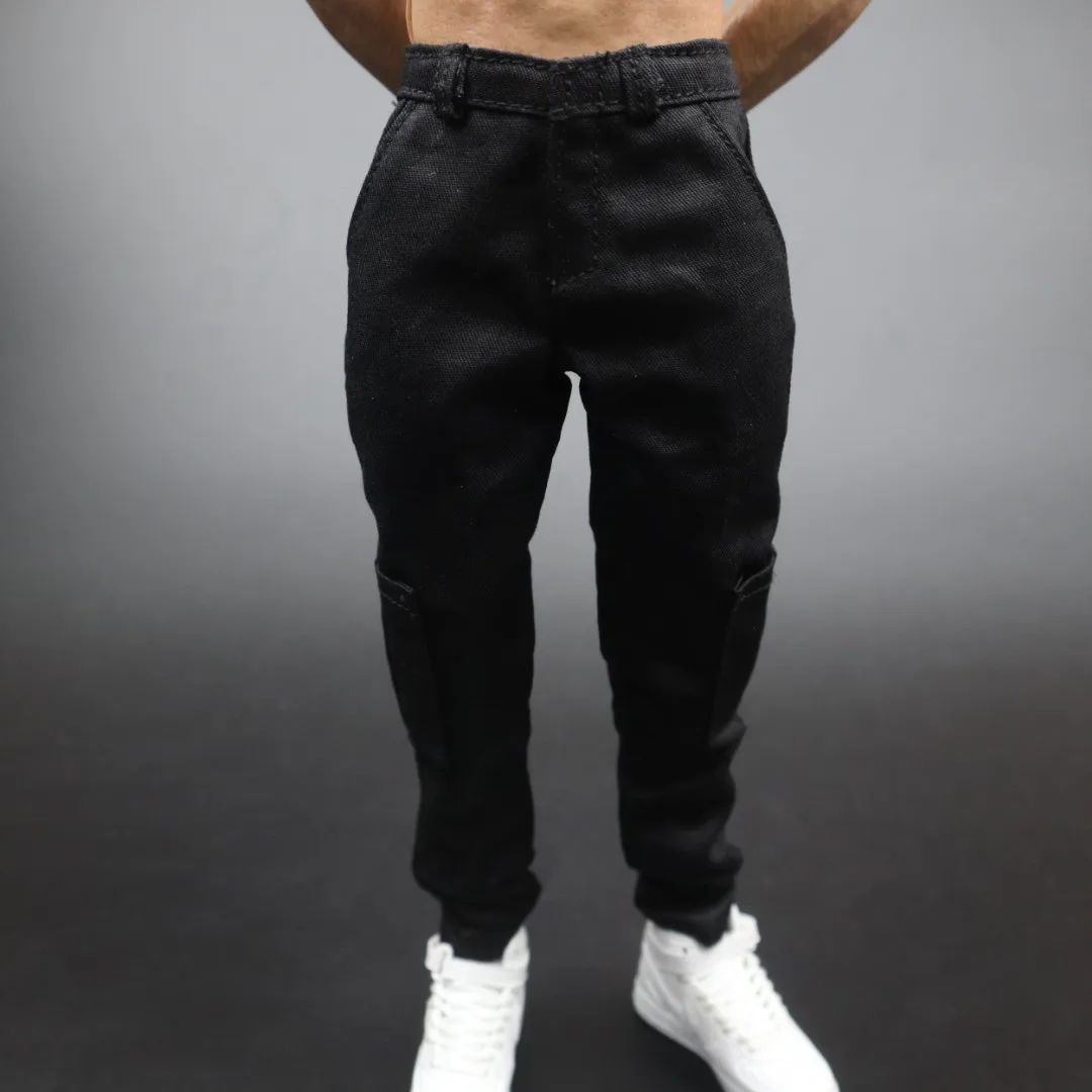 

Casual Trouser 1/6 Scale Male Soldier Straight Black green Combat Pants Trend Clothing Model for 12 Inches Action Figure Body
