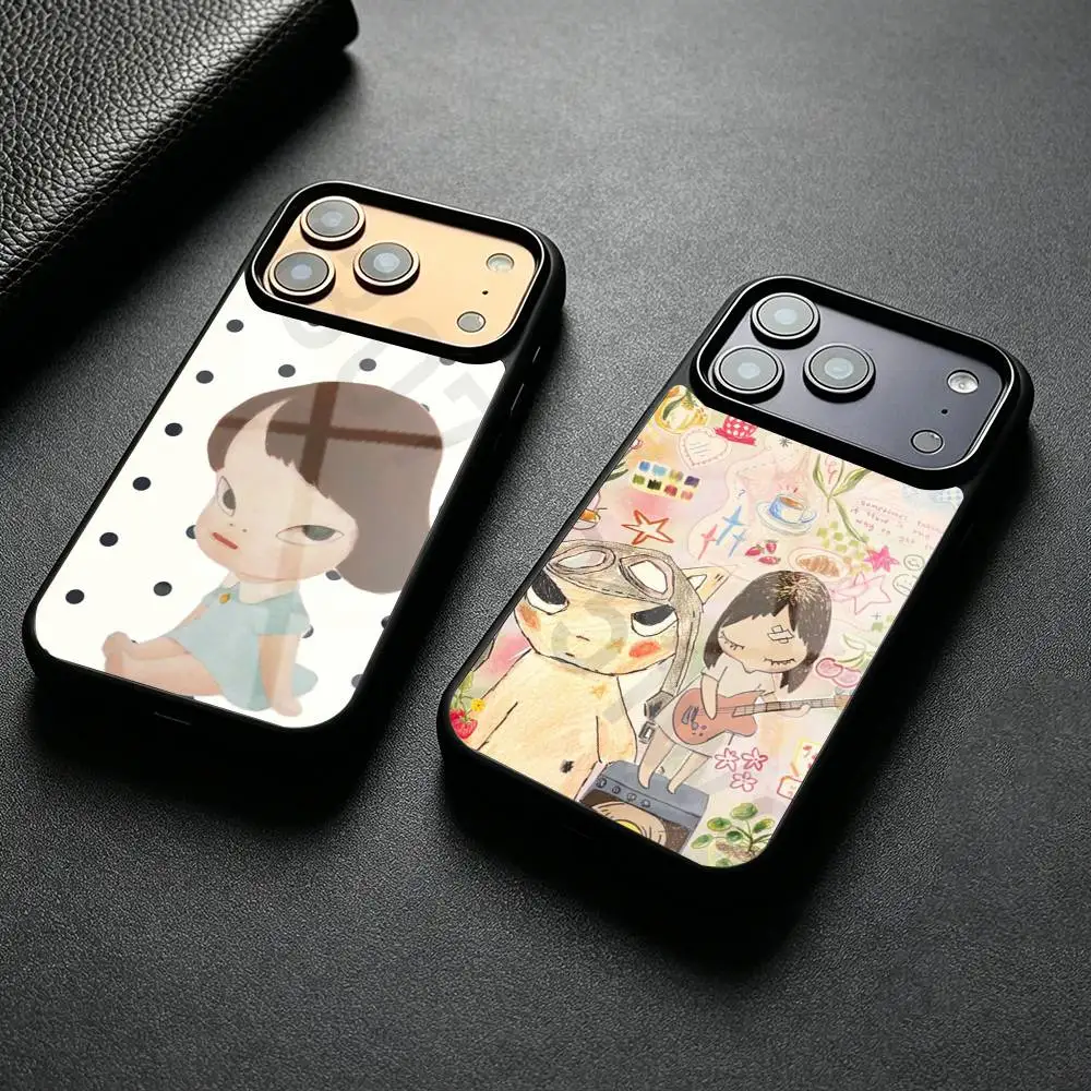 Yoshitomo Nara Art Phone Case For iPhone 17 16 15 14 13 12 11,Plus,Pro,Max Mini Magsafe Magnetic Wireless Charging