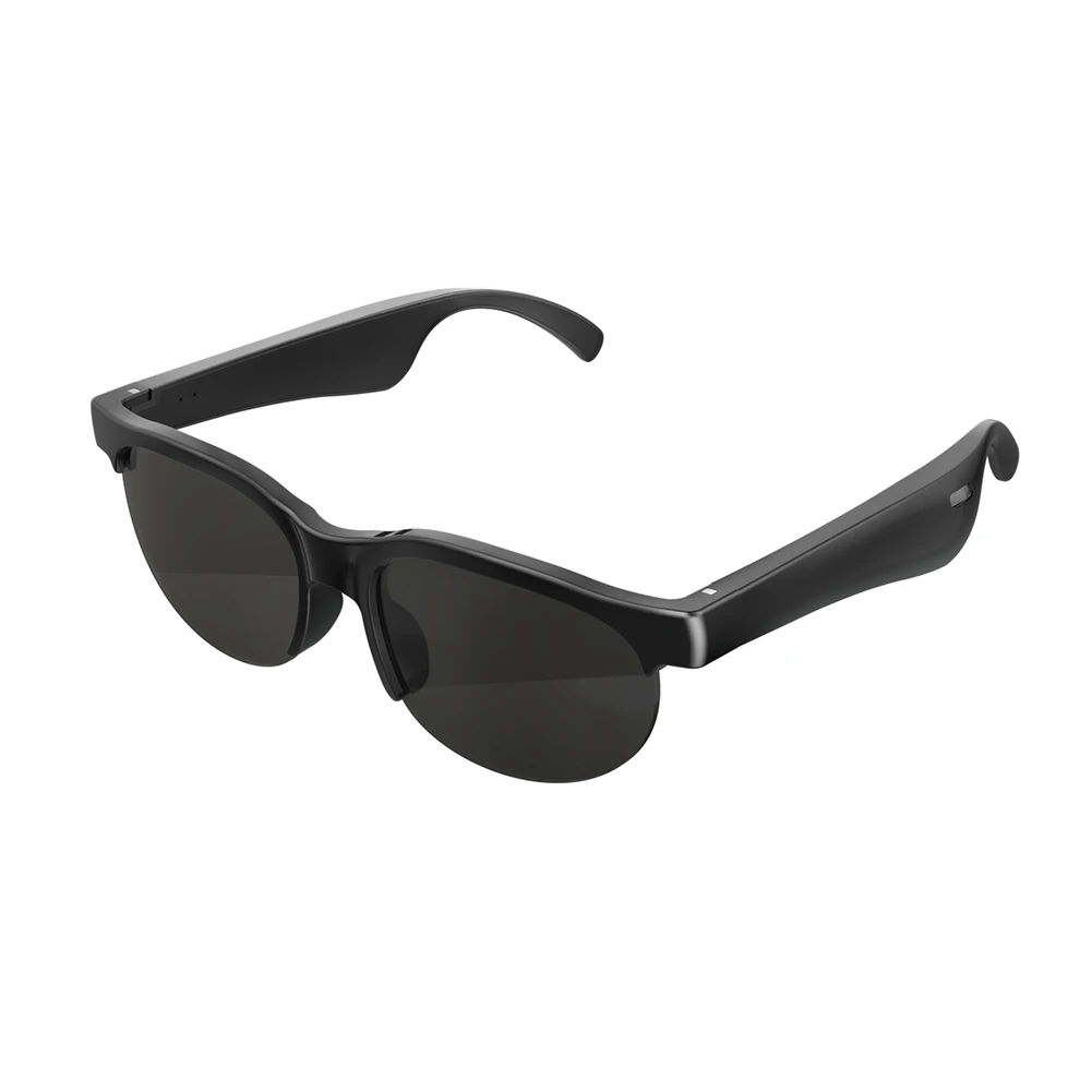 AI Intelligente Übersetzungsbrille, integrierte Mikrofonlautsprecher, Kopfhörerbrille, Musik-Sonnenbrille, kabelloses Headset für Männer und Frauen