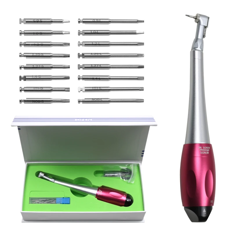 

GREATLH 5 To 35N.cm Dental Handpiece Implant Torque Wrench 16pcs Drivers for Dental Clinic Prosthetic Kit Dentistry Instrument