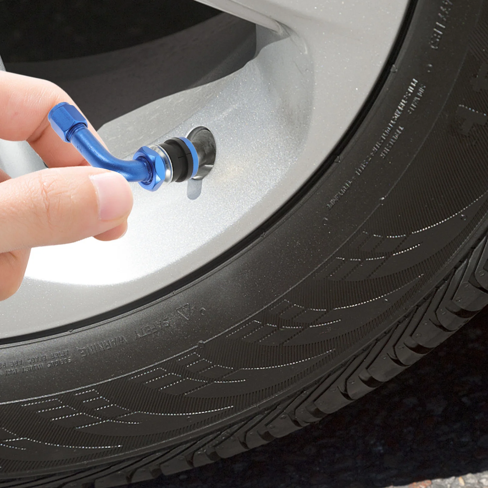 

Colorful Vacuum Tire Valve Stems Aluminum Alloy Straight For Motorcycle Scooter Car Tubeless Tires Durable Lightweight