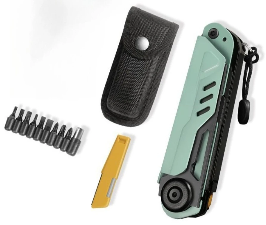 

Outdoor Multifunctional Combination Tool Folding Scissors Screwdriver Combination Tool Hexagonal Wrench Serrated EDC