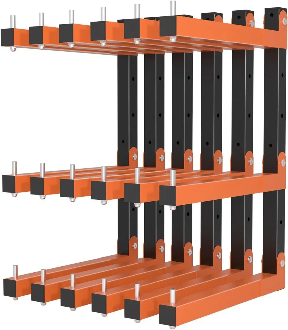 

Lumber Storage Rack, Lumber Rack Wall Mount, Heavy Duty Wood Storage Racks with 9-Level System, 1080 LB Sturdy Garage Wood