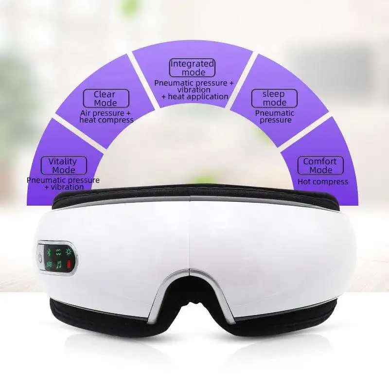Air Pressure Vibration Digital Eye Massager for Eye Relief Heat Compress Eye Care Mask With Music