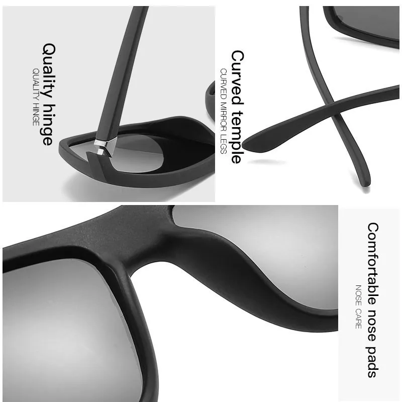Polarization Sunglasses Women Men Outdoor Driving Special Sports Anti-UV Color-changing Polarization Sunglasses 12-JY8213
