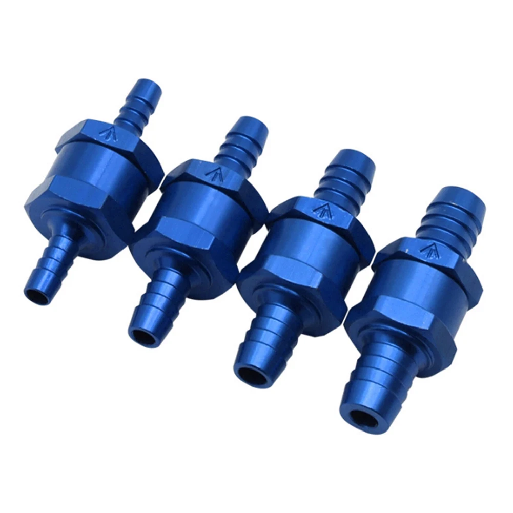 

4pcs Fuel Non Return Check Valve Aluminum Fuel Check Valve Power Tools Accessories Petrol Diesel Water Fuel Line Valve