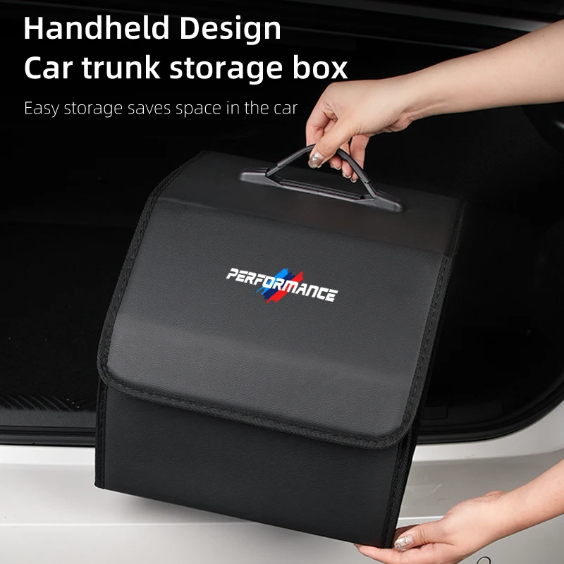 Car Trunk Storage Box Carbon Tool Organiser Multi-Use Storage Bag For BMW X1 X2 X3 X4 X5 X6 X7 G20 G30 6GT E46 E90 E60 F10 E39 F