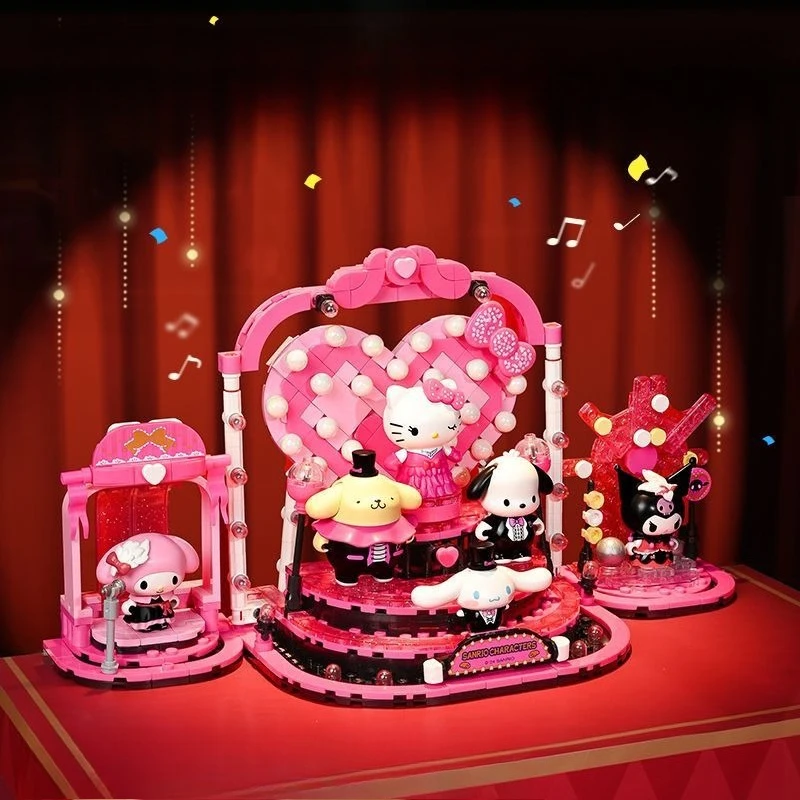 

Конструктор Keeppley Wonderful Blocks Sanrio Shining Broadway: развивающая игрушка-конструктор, украшение Куроми, подарок
