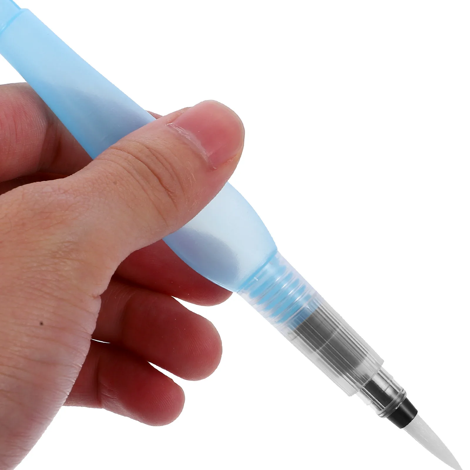 

3 Pcs Water Brush Pens for Watercolor Painting Brushes Refillable Paintbrush Art Supplies Sky-blue Nylon Wool
