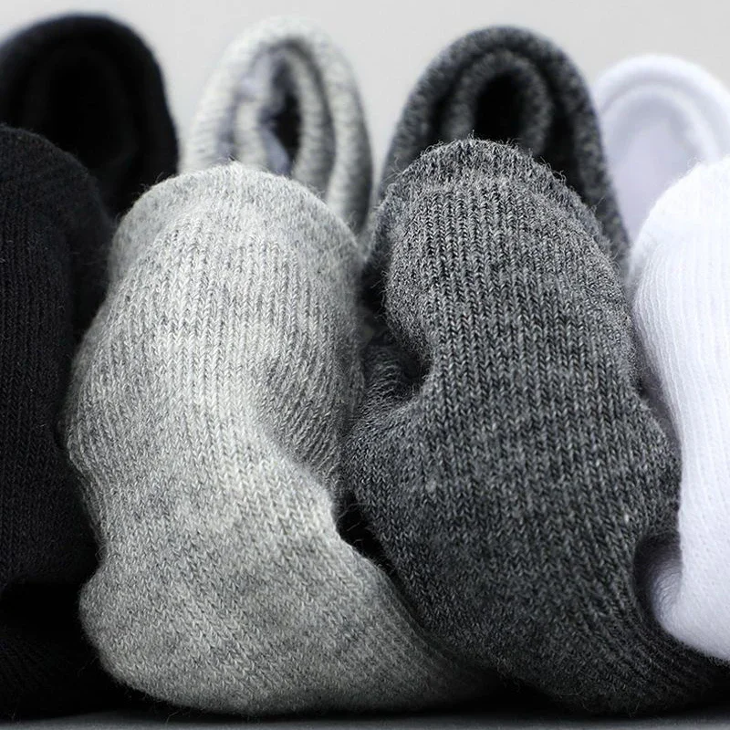 5pairs Non-slip Ankle Socks Men Business Cotton Low Cut Boat Sox Silicone Sports Male Breathable Invisible Short Sokken Casual