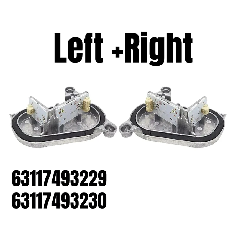 Left & Right LED DRL Headlight Turn Signal Control Modules For BMW 3' F80 M3 4' F32 F36 M4 63117493229 63117493230