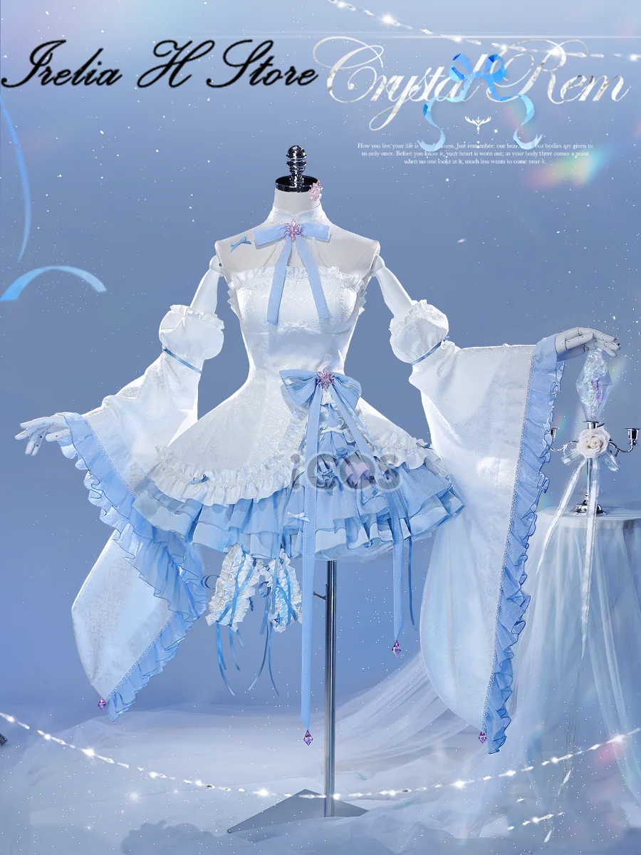 

Irelia H Store REM от Re: Жизнь в другом мире от нуля Rem Косплей Костюм платье Лолиты Хэллоуин Женские костюмы Кристалл