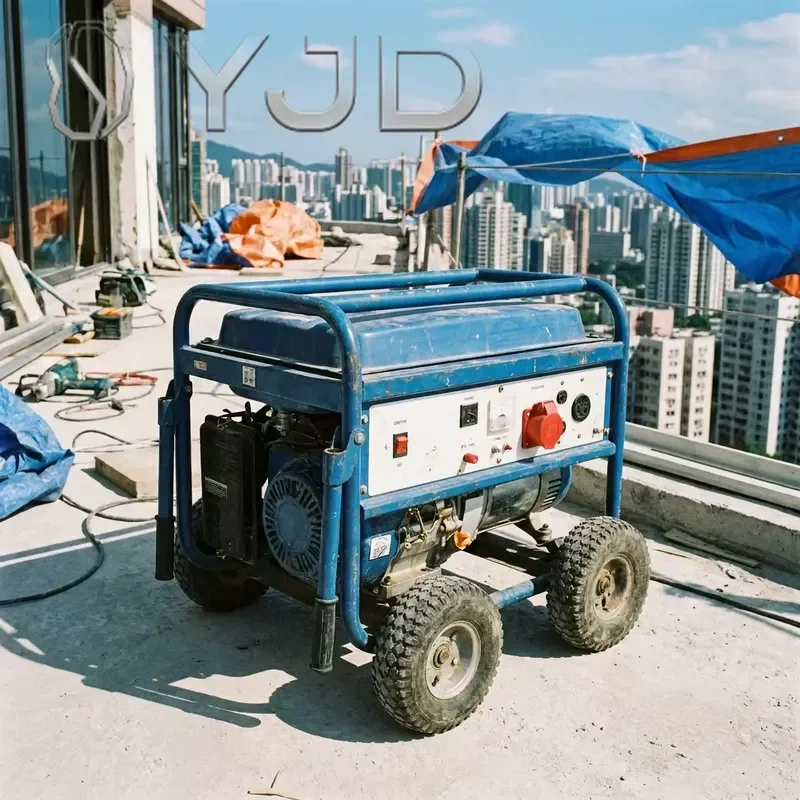 YJD Yuchai 2.8-18kW/20kW 50/60Hz Portable Open Type Diesel Generator Water Cooled Engine 400V Output Heavy Construction