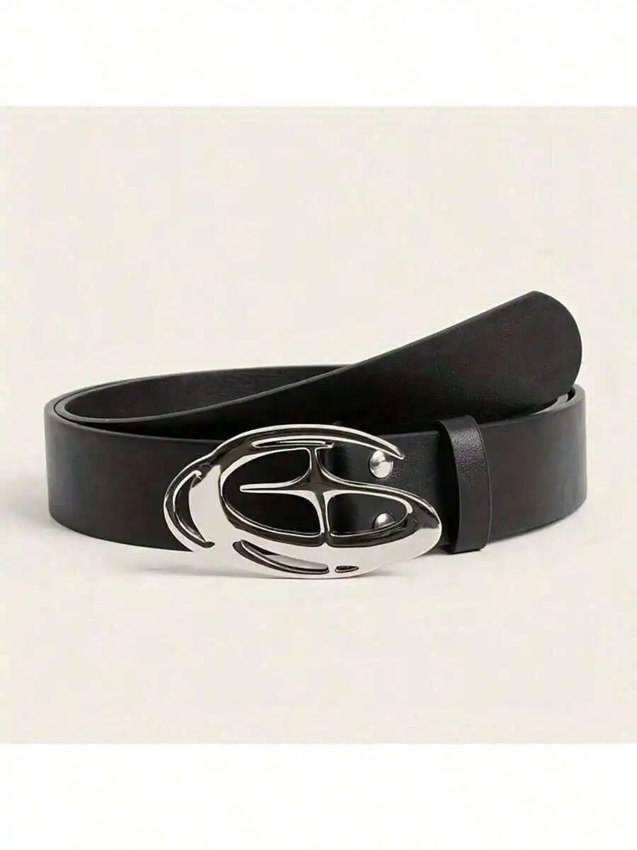 1pc Y2K Millennium Style 4-Metal Belt for Jeans Pants Leather Jackets Streetwear Outdoor Fashion Autumn Winter Accessory