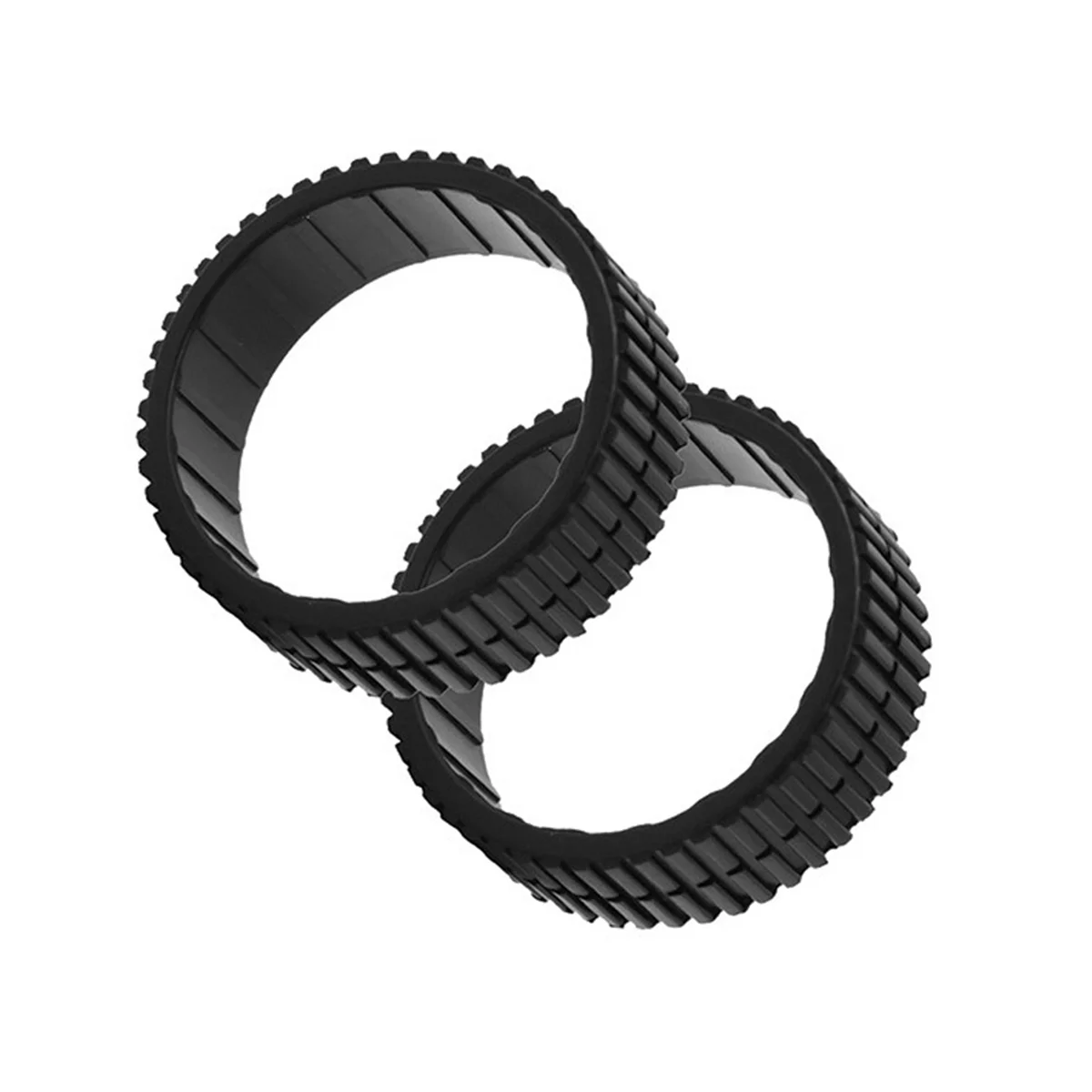 2 Pcs Non-Slip Wheel Tires for iRobot Braava 380 380T 320 Mint5200 Robot Vacuum Cleaner Replacement Parts