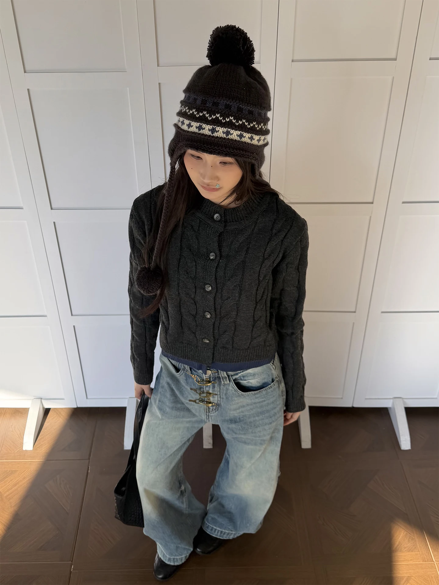 

Женский вязаный свитер Don Cry Color Blo с круглым вырезом, в стиле ретро, с эффектом двухслойности, с лоскутным узором и цветочным дизайном, осенний.