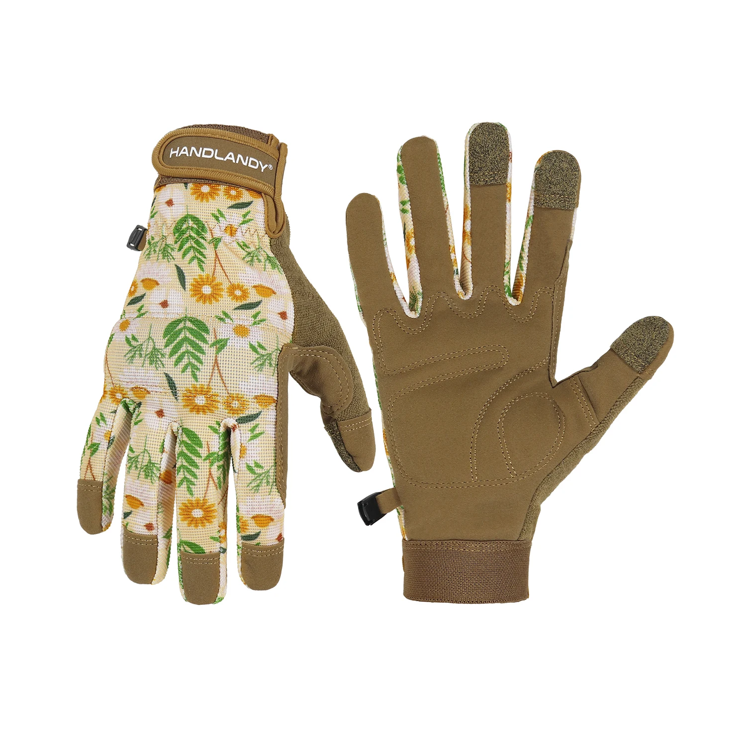 HANDLANDY Sicherheits-Arbeitshandschuhe für Damen, Utility-Touchscreen, Arbeitsgriff-Handschuh für Hofarbeiten, Gartenarbeit, atmungsaktive Mechaniker-Handschuhe