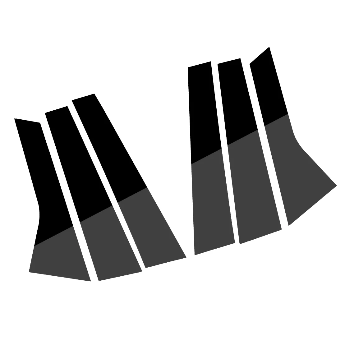 

Window Pillar Post Cover Trim Kit Fit For Land Rover Ranger Rover Evoque L538 5-Door 2013 2014 2015 2016 2017 2018 Black PC