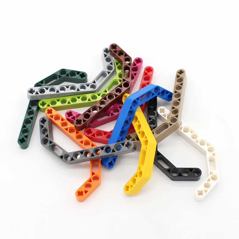 35pcs Technology Parts 32009 Bent Thick 1x11.5 Double Bricks Building Blocks Liftarm Compatible Accessories Mechanical