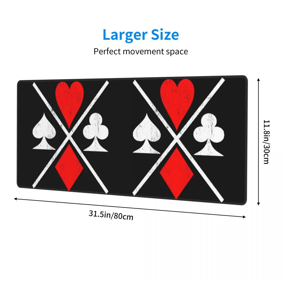 Poker Card Game Large Mouse Pad Computer Keyboard Mouse Mat Gamer PC Laptop Desk Mat Office Accessories Table Mats