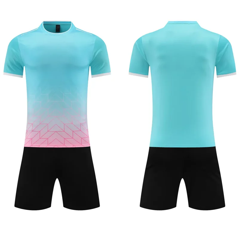 تصميم بوتيك زي كرة قدم رياضي مخصص، جيرسي عادي عصري مع شعار/نمط الطباعة الرقمية