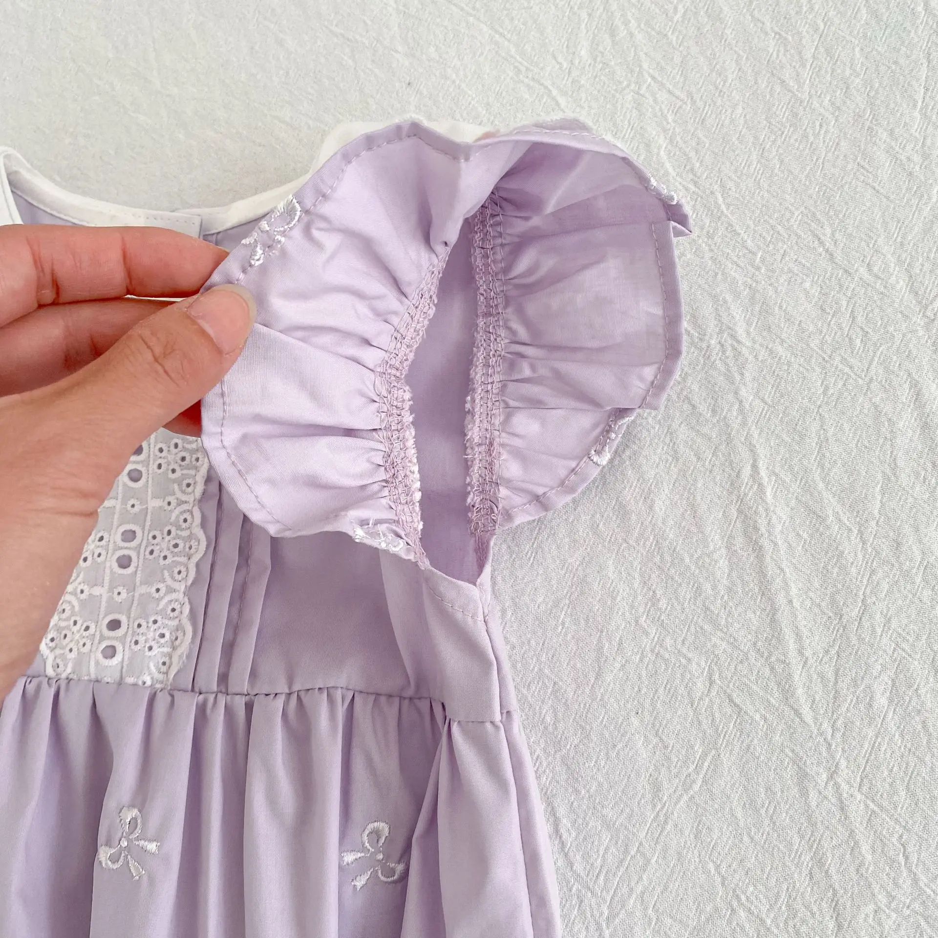 2026 Neuer Sommer Neugeborenen 0-24M Säugling Baby Mädchen Strampler Baby Mädchen Kleidung Flatterärmel Baumwolle Bedruckte Baby Mädchen Strampler – Detail 31