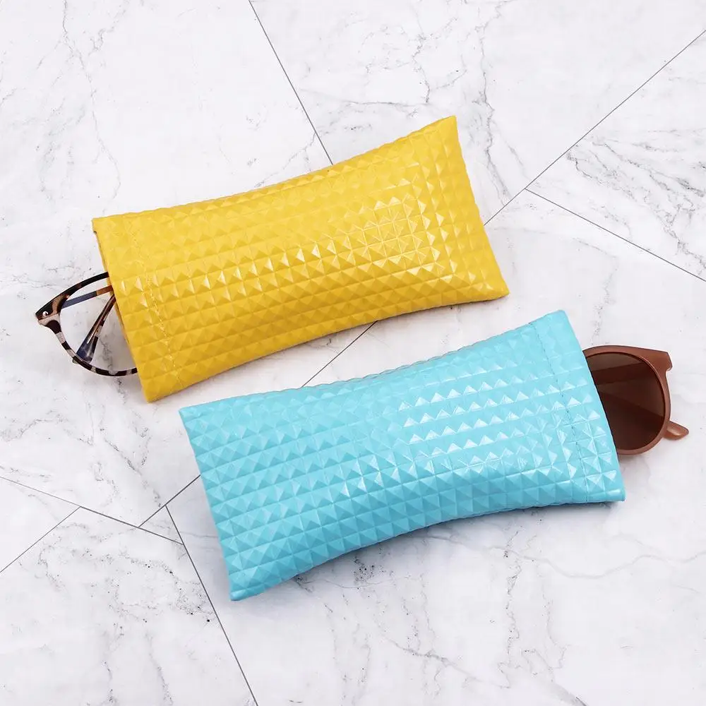 

Fashion Boy PU Leather Pressure-proof Candy Color Girls Glasses Storage Storage Box Eyewear Cases Glasses Case