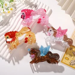 1pc Acrylic releases new acetate animal hair accessories, cute hair clips, back of the head hair clips, shark hair accessories