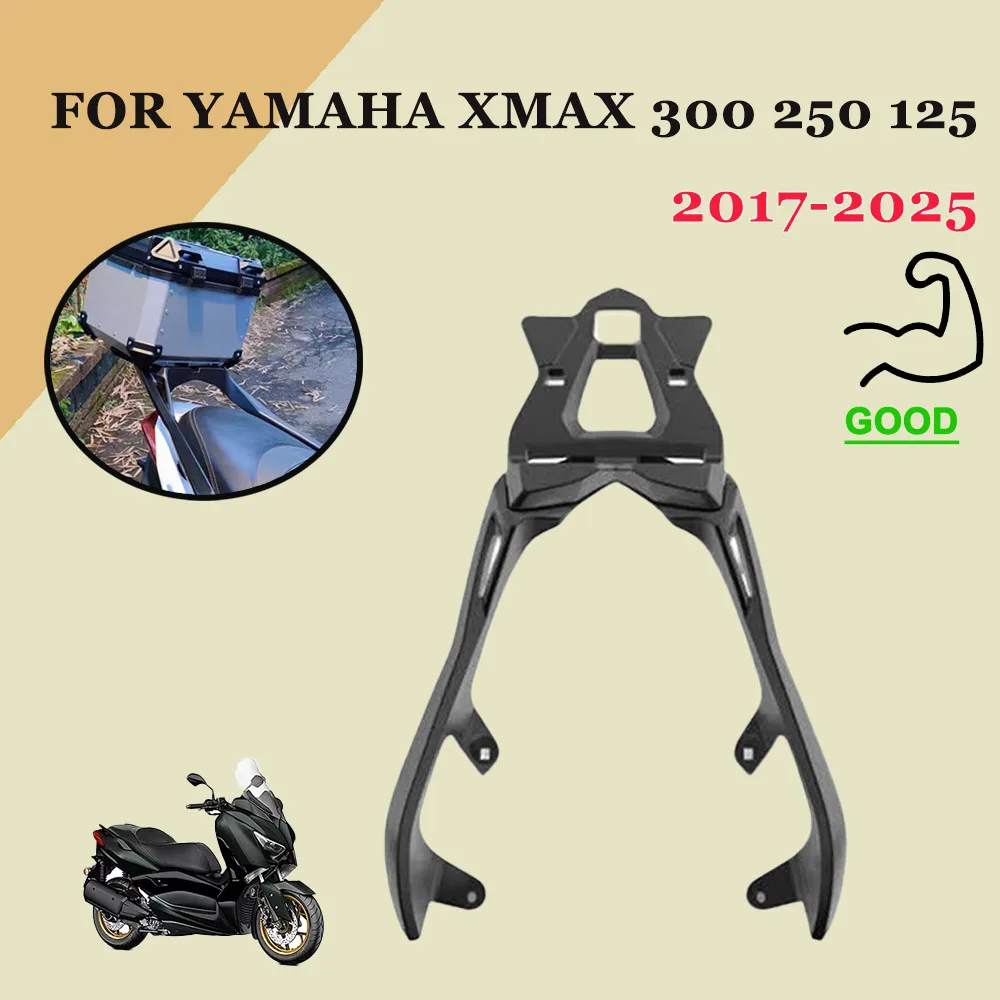 

Motorcycle Accessories Rear Luggage Rack Carrier Shelf Storage Box Support Bracket For Yamaha XMAX 300 250 125 XMAX300 2017-2025