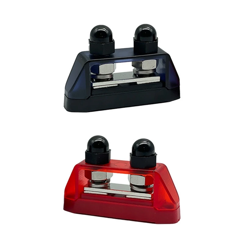 Heavy-Duty Two-Stud Battery Post Terminal Kit Double Stud Terminal Ground Terminal Block Power Distribution Cover