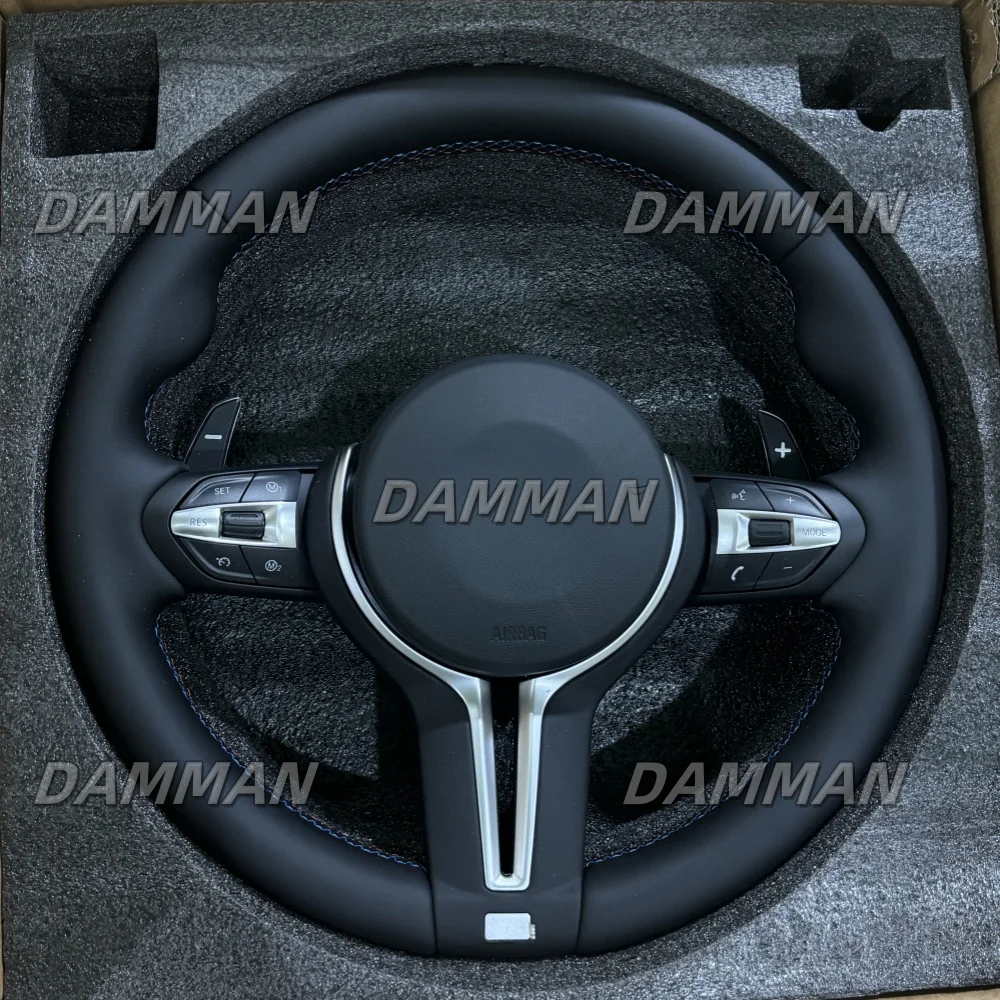 Leather Steering Wheel For BMW M M3 M4 M5 M6 F01 F02 F06 F07 F10 F11 F12 F13 F15 F16 F22 F30 F31 F32 F33 F34 F48 F91 F92 F93