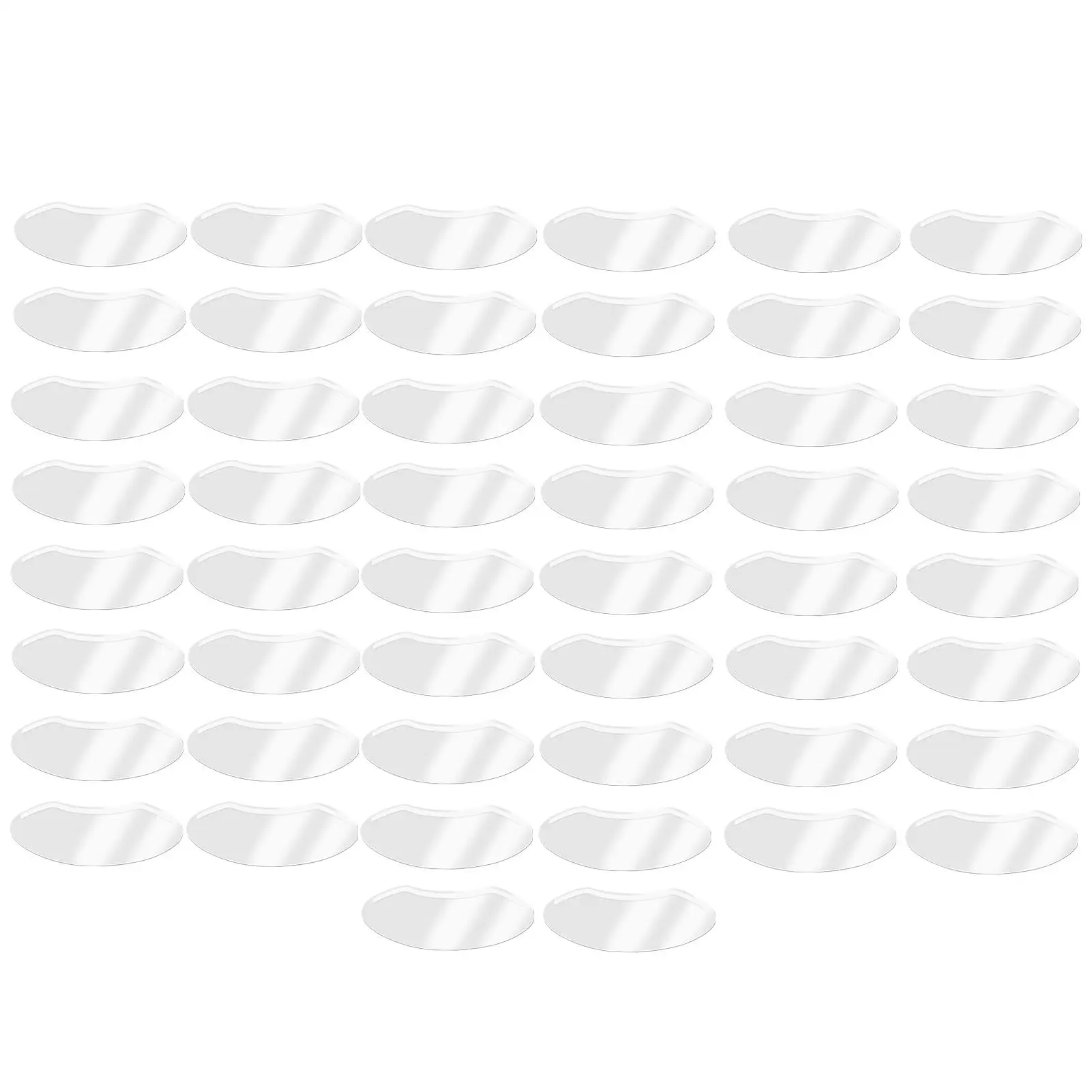 

50pcs Disposable Transparent Face Visors for Eyeliner, Tattooing, Eyelash Extension, Hair Spray Protective Shower Visors