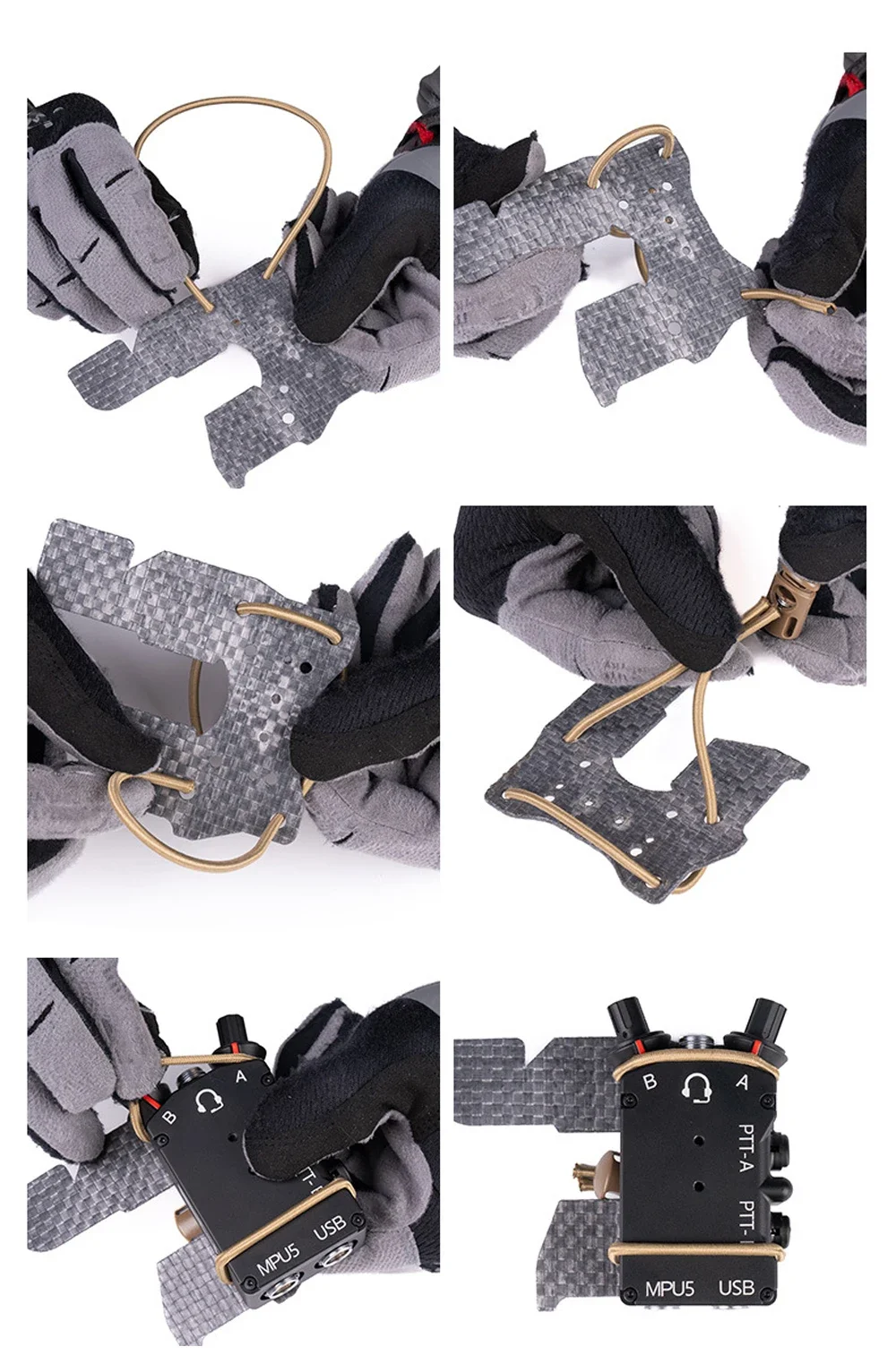 Taktisches PTT-Wing-Kit – PTT-Adapterhalterung für FCPC V5 Style Plattenträger, MOLLE-Weste & Chest Rig Trainingszubehör – Detail 6